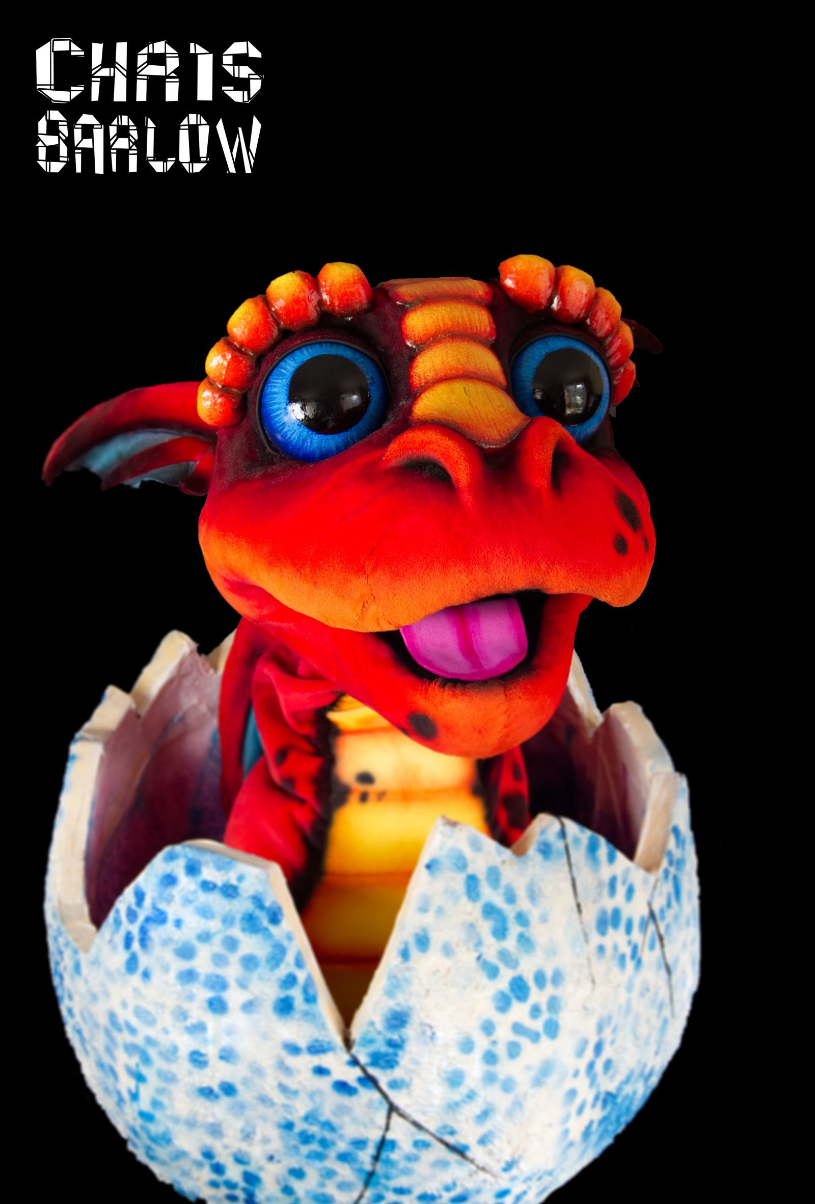 example of the Baby dragon puppet