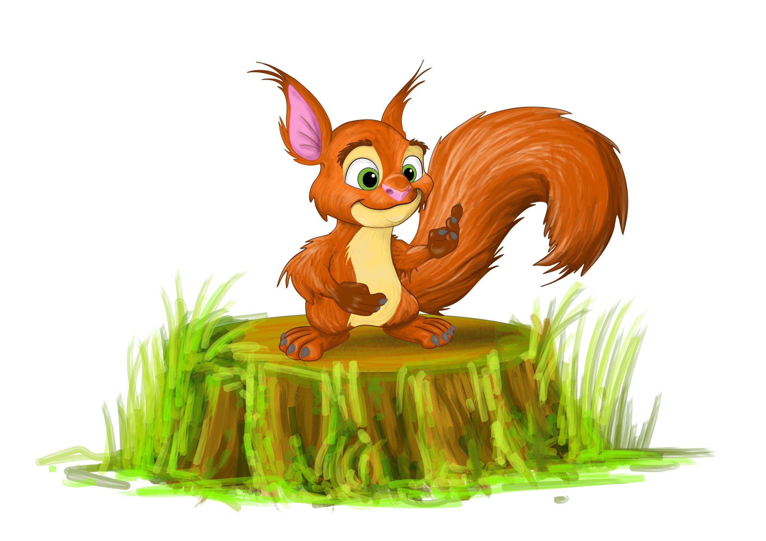 Squirrel character concept